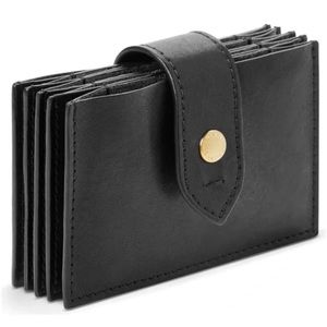 Shinola Black Accordion Wallet
